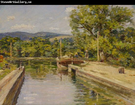 Theodore Robinson Canal Scene